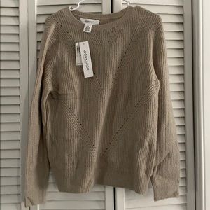 Very cozy light beige sweater.
